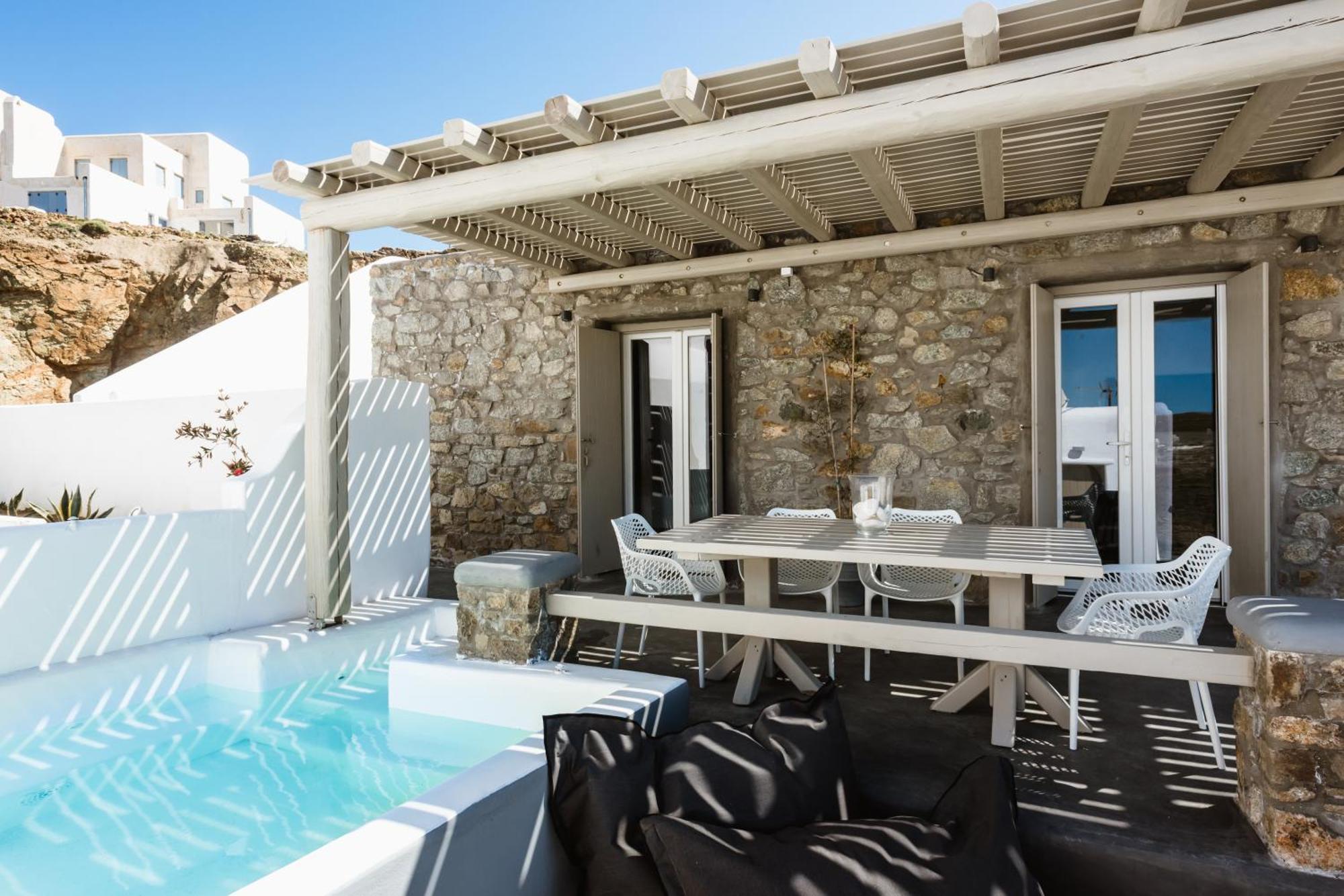 Mykonos Residence Villas & Suites Merchia Beach エクステリア 写真