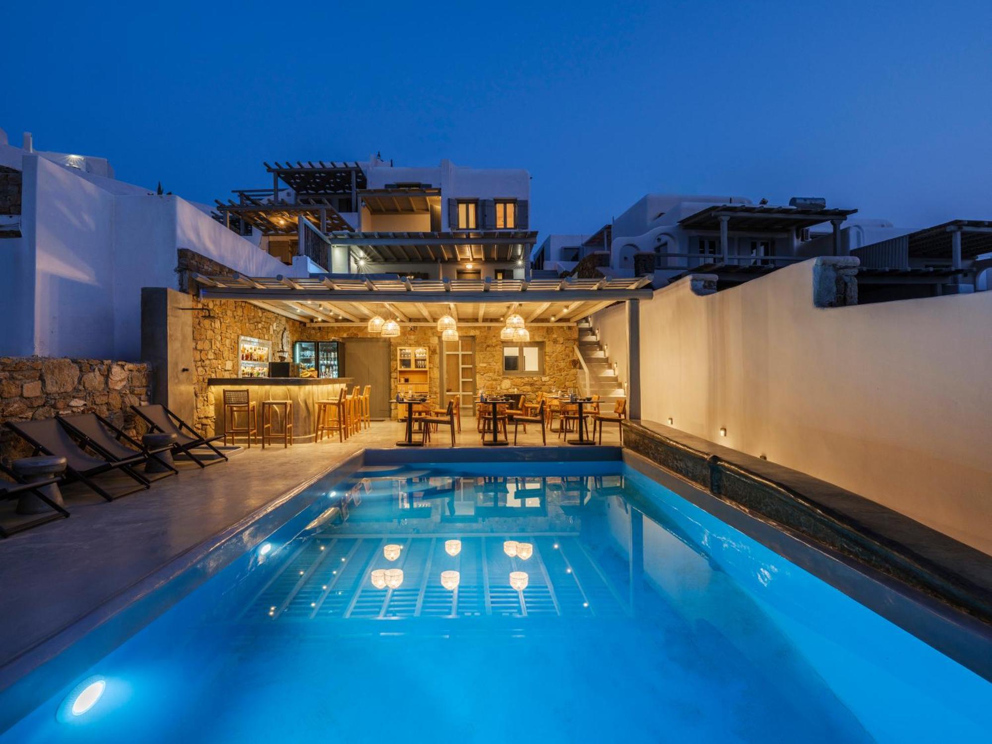 Mykonos Residence Villas & Suites Merchia Beach エクステリア 写真