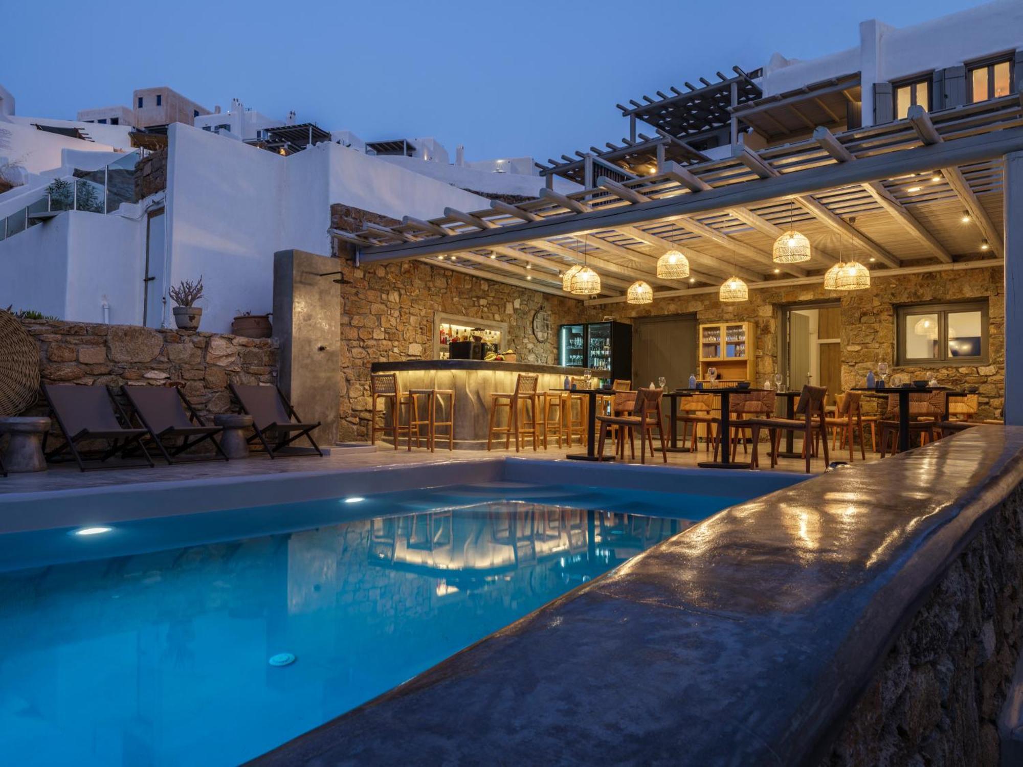 Mykonos Residence Villas & Suites Merchia Beach エクステリア 写真